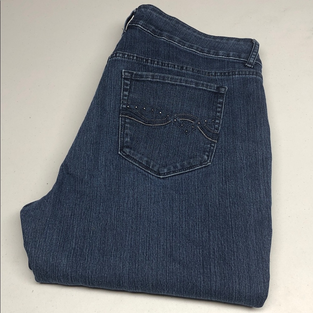 RIDERS BY LEE HIGH-RISE STRAIGHT JEANS 16/33x28 ⭐️